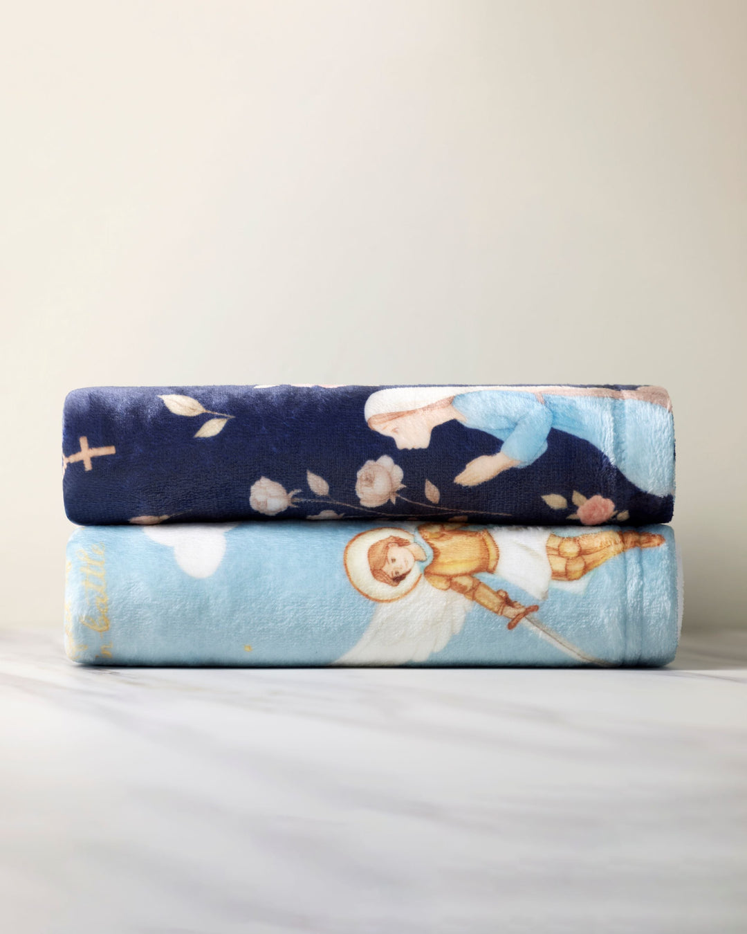 Blankets stacked 
