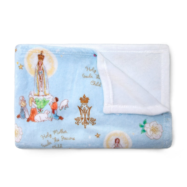 Marian Fatima Velveteen Plush Blanket