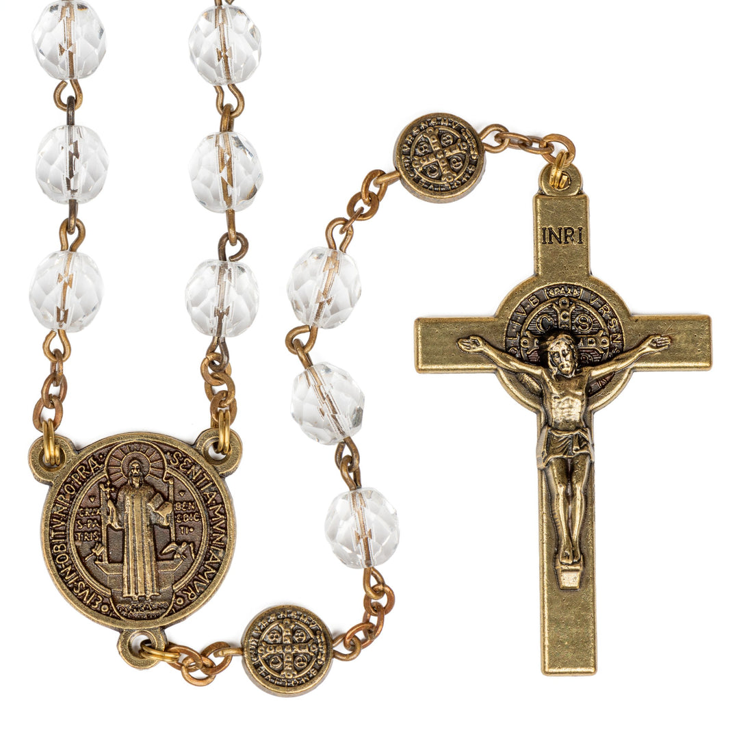 St. Benedict Crystal Rosary