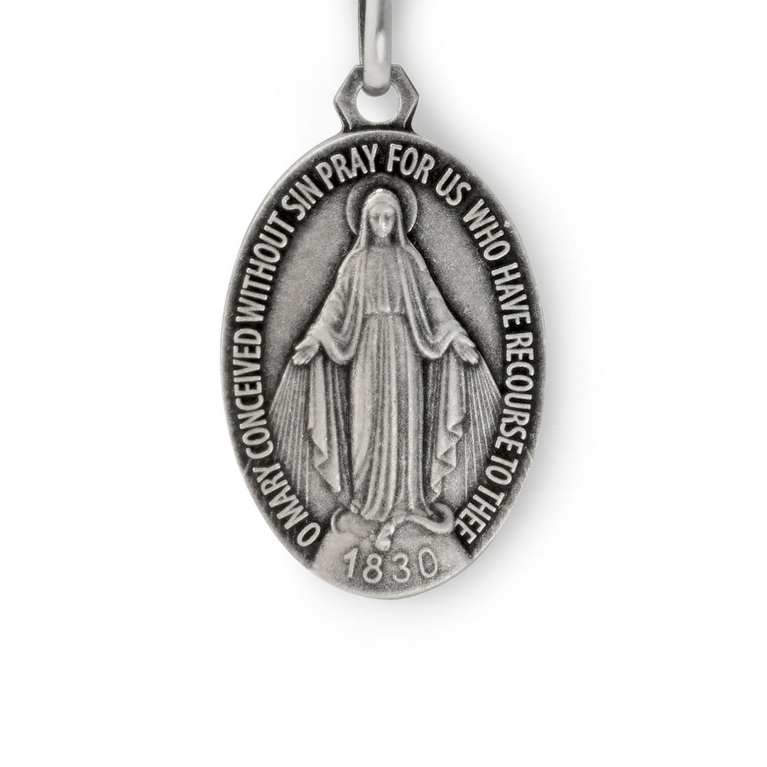 The Labouré Sterling Silver Miraculous Medal Necklace