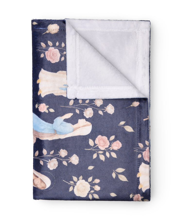 Our Lady Of Lourdes Premium Minky Blanket
