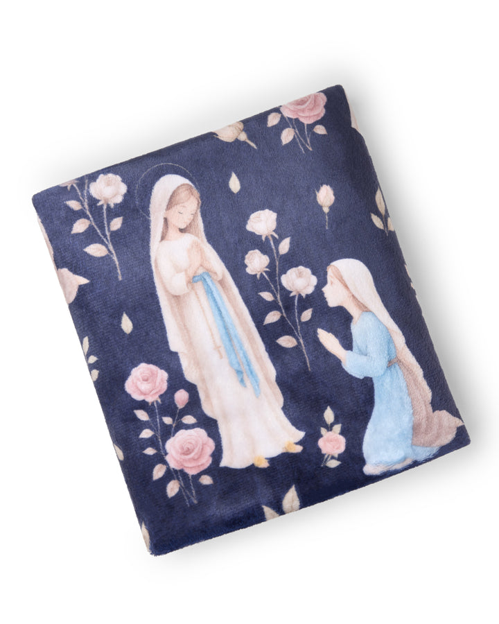Our Lady Of Lourdes Premium Minky Blanket